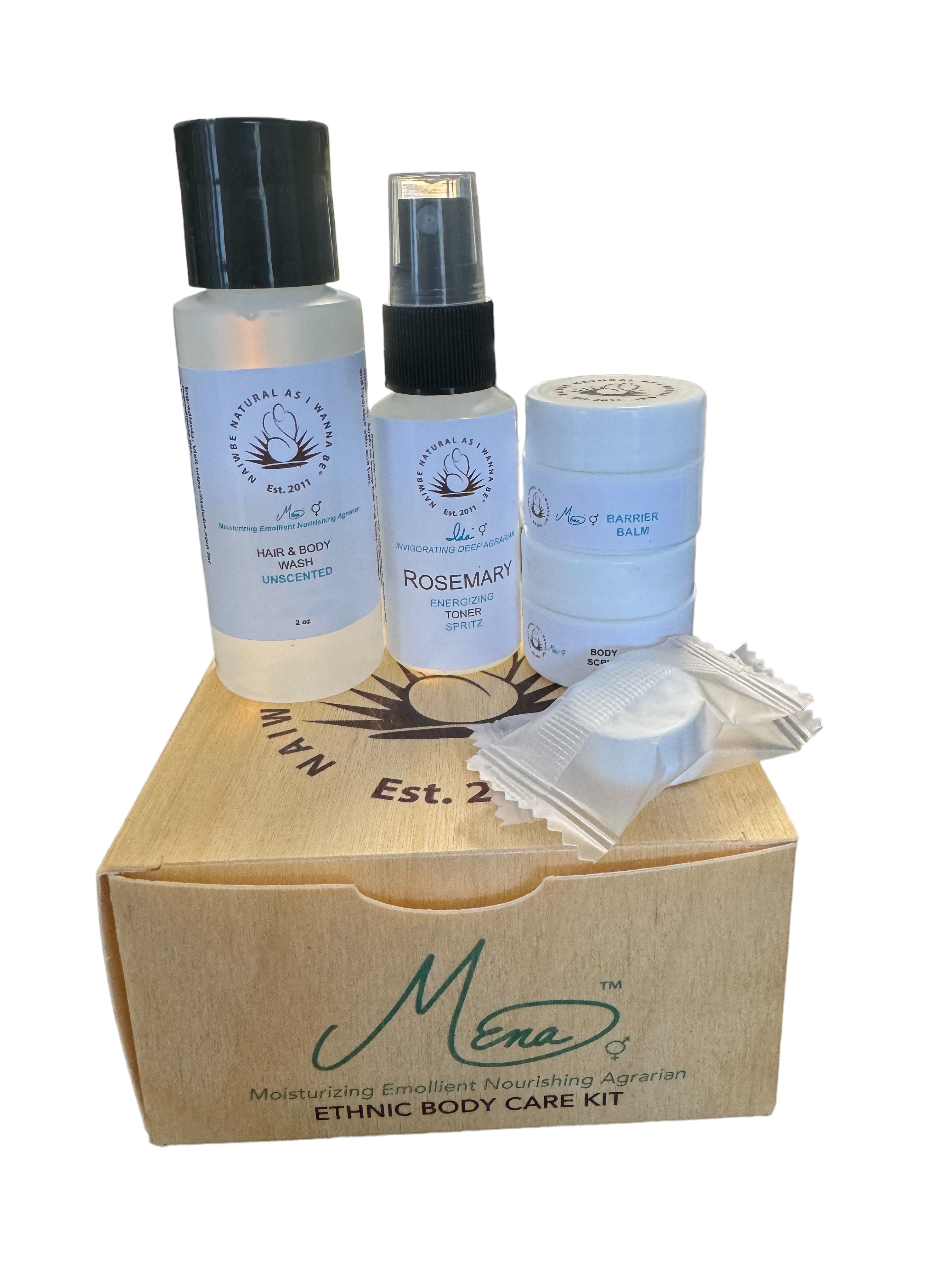 MENA MOISTURIZING EMOLLIENT NOURISHING AGRARIAN™ ♀♂ MINI BODY  TRAVEL SET